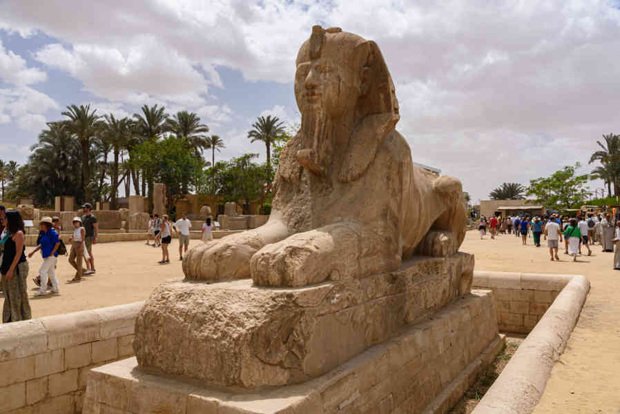 Egipto 270 - Menfis - museo al aire libre - Esfinge de Alabastro.jpg